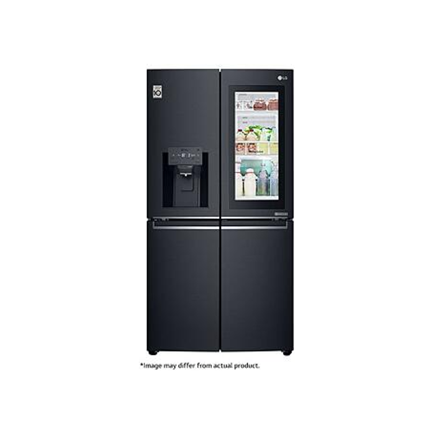 LG 889L Craft Ice 4 Door InstaView Door-in-Door Fridge - Matte Black (Photo: 4)